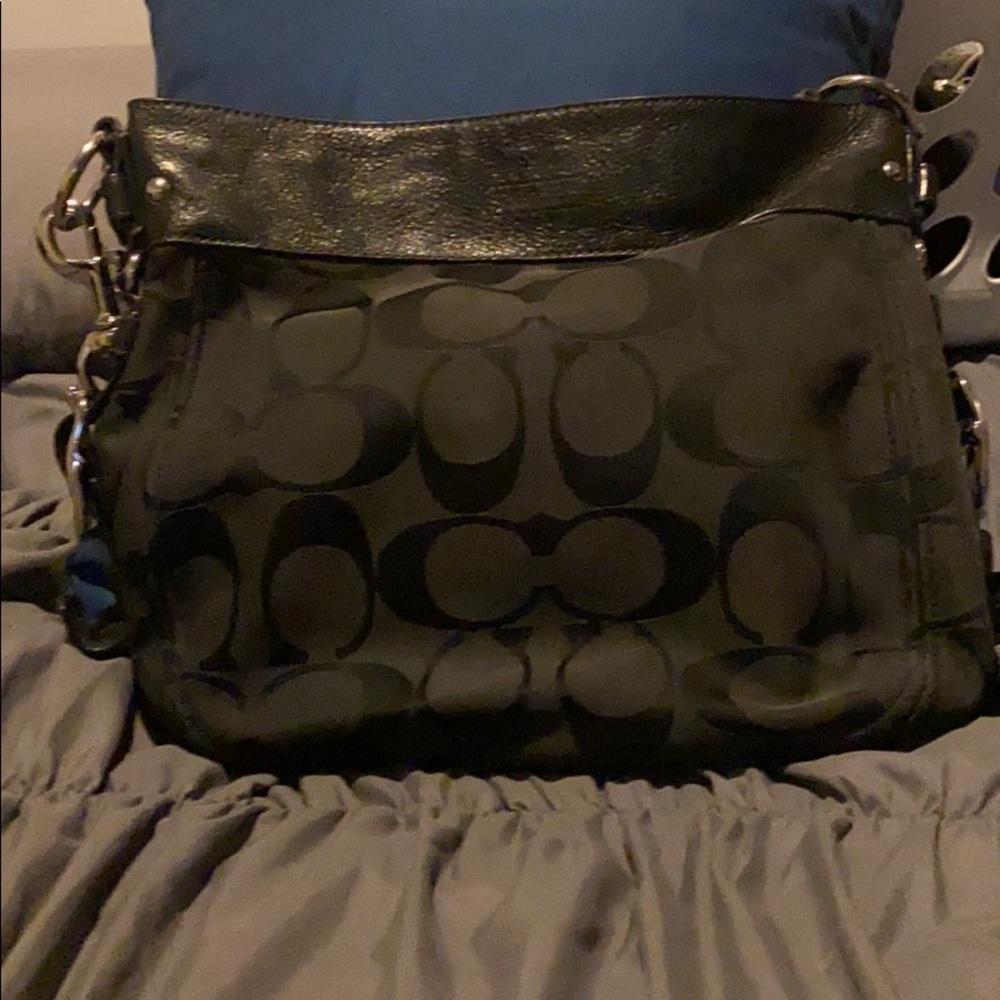 Authentic black coach bag